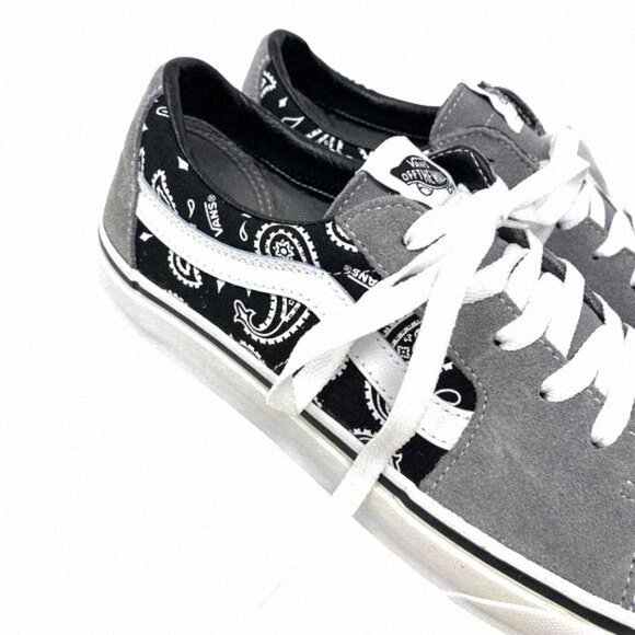 VANS Sk8-Low Shoe Suede Casual Paisley Gray Sneakers VN0A5KXDBGJ Skate Women For - Picture 5 of 11